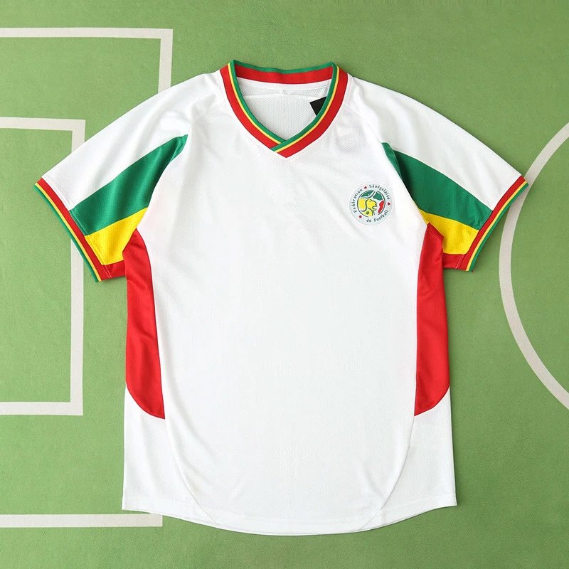 2002 Senegal Home White Thai Version (Please note customization info when placing order; messages not counted)