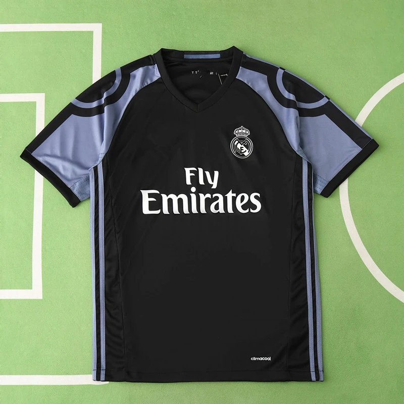 1617 Real Madrid Away Black Thai Version (Please note customization info in the order, messages are not counted)