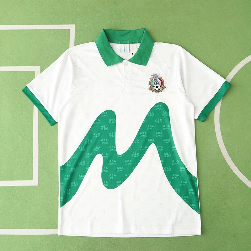 1995 Mexico Away White Thai Version (For customization, please note at checkout; messages will not be counted)
