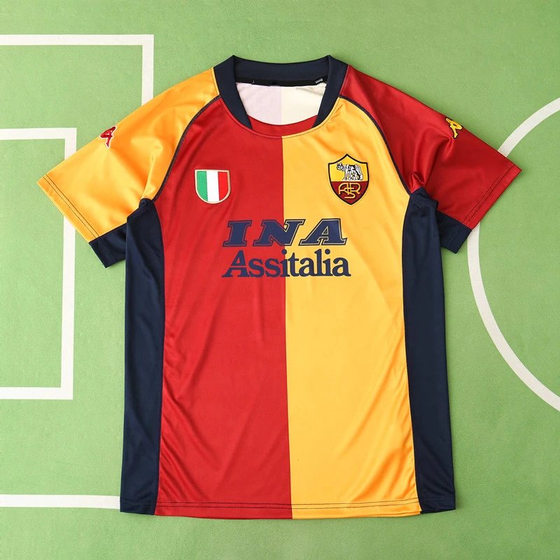2001 Roma Home Jersey Thai Version (Please note customization info in order remarks, messages are not counted)