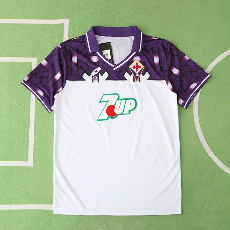 9293 Fiorentina Away White Thai Version (Please note customization info when placing order, messages are not counted)