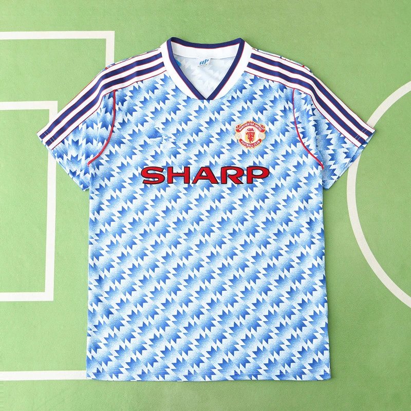 9092 Manchester United Away Blue Thai Version (Please note customization info when placing order, messages are not counted)