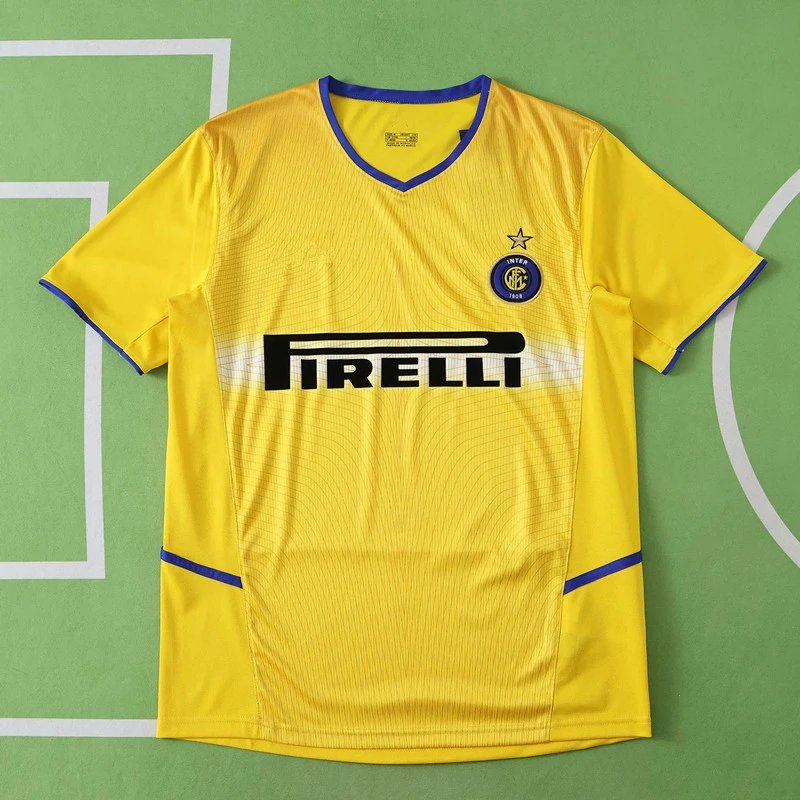 0203 Inter Milan Away Yellow Thai Version (Please note customization info when placing order, messages are not counted)