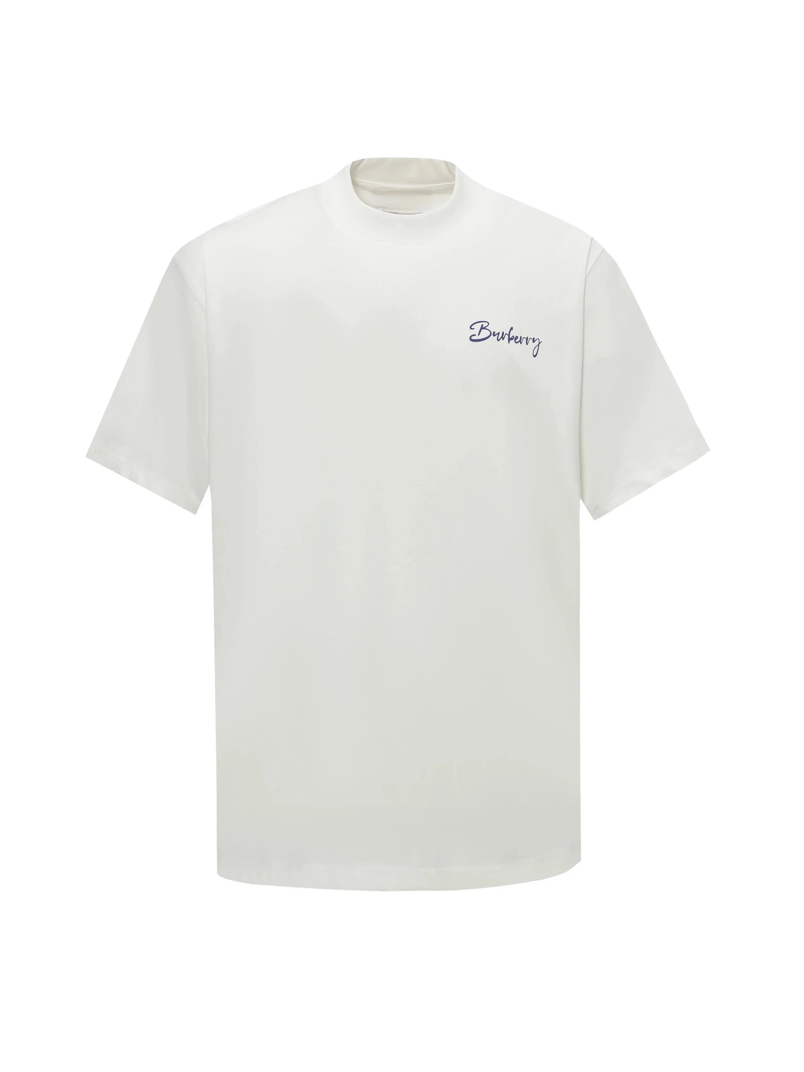 Burberry T-Shirts Check-trim crew-neck T-shirt — 6