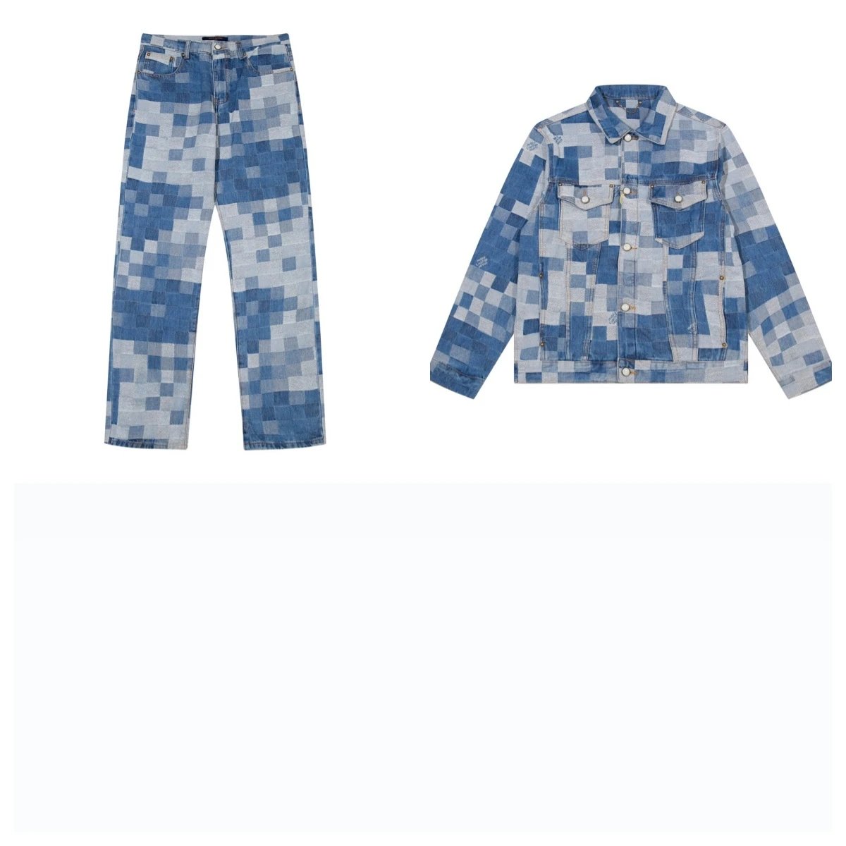 Uniqlo Pixel Denim Jacket and 