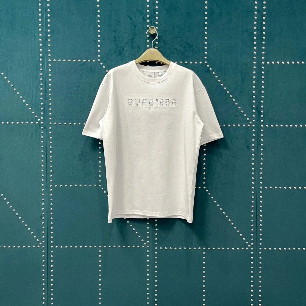 Burberry T-Shirts Check-trim crew-neck T-shirt — 15