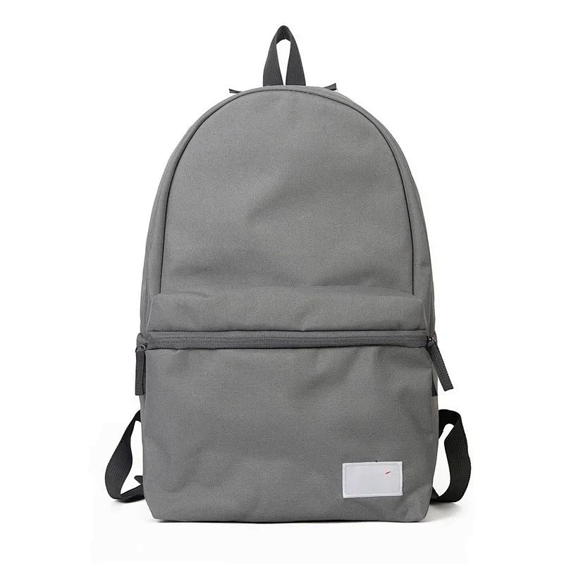 Minimalist Front-Pocket Gray Casual Backpack