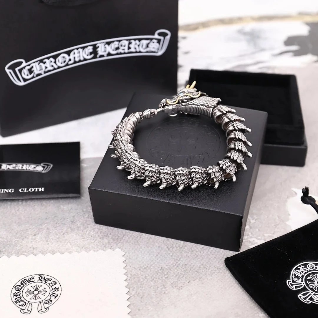 Chrome Hearts Jewelry Beaded Cross Charm Bracelet — 7