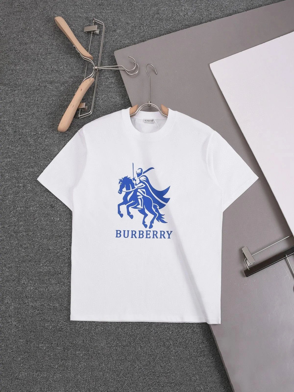 Burberry T-Shirts Check-trim crew-neck T-shirt — 26