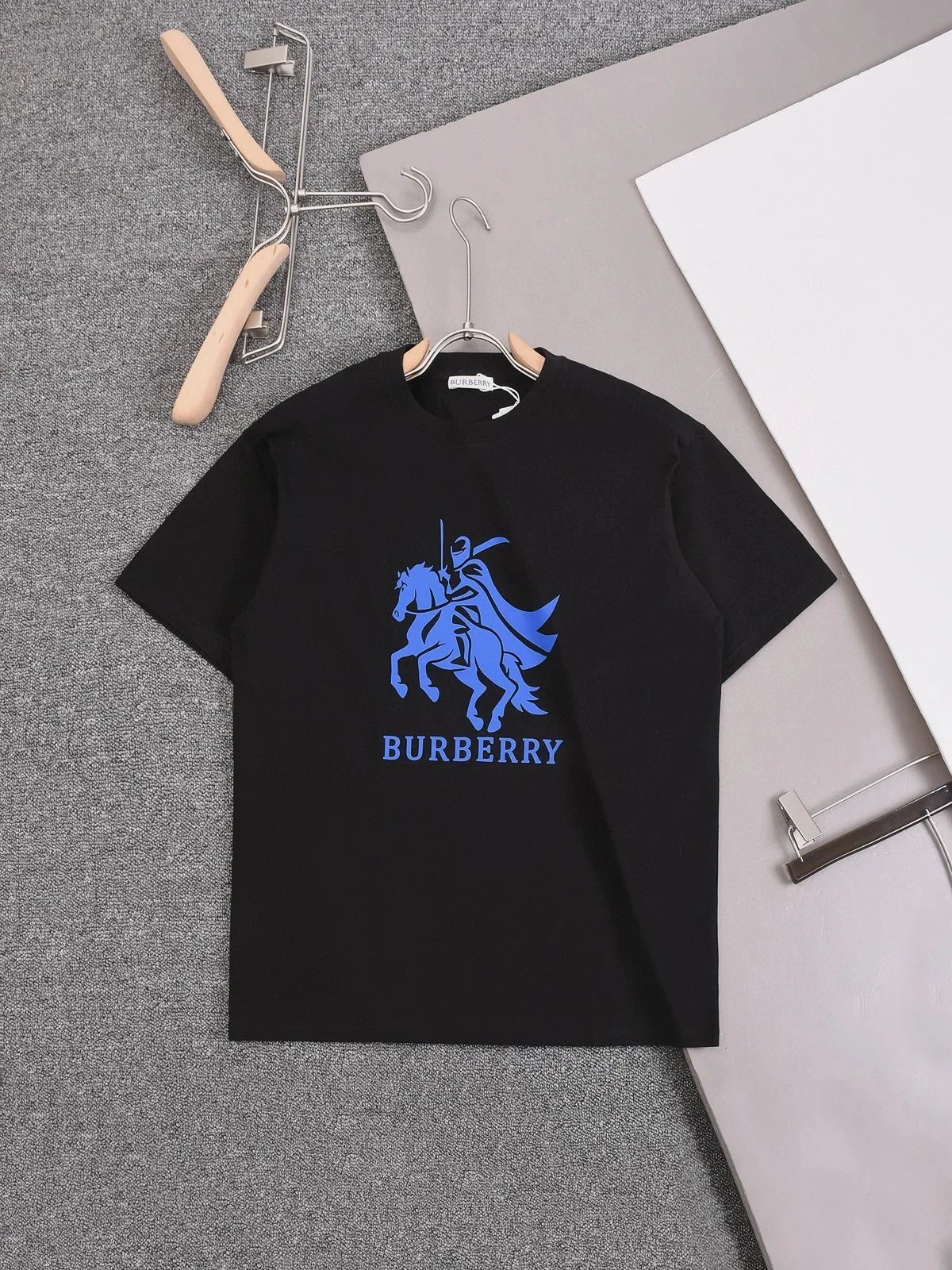 Burberry T-Shirts Check-trim crew-neck T-shirt — 25