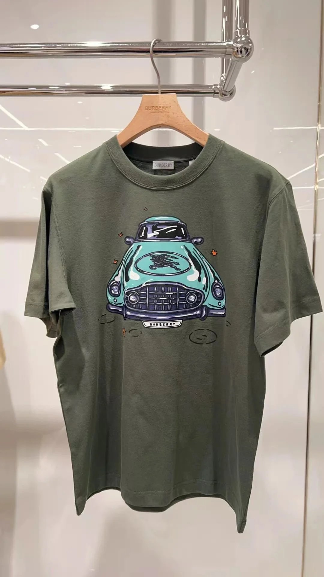 Burberry T-Shirts Check-trim crew-neck T-shirt — 19