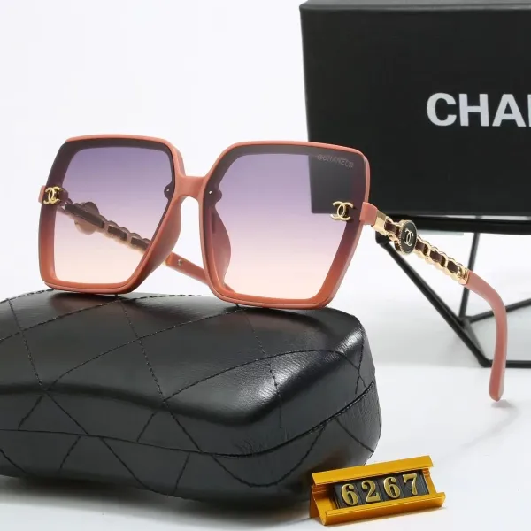 Chanel Square Frame Gradient Pink Sunglasses - 1
