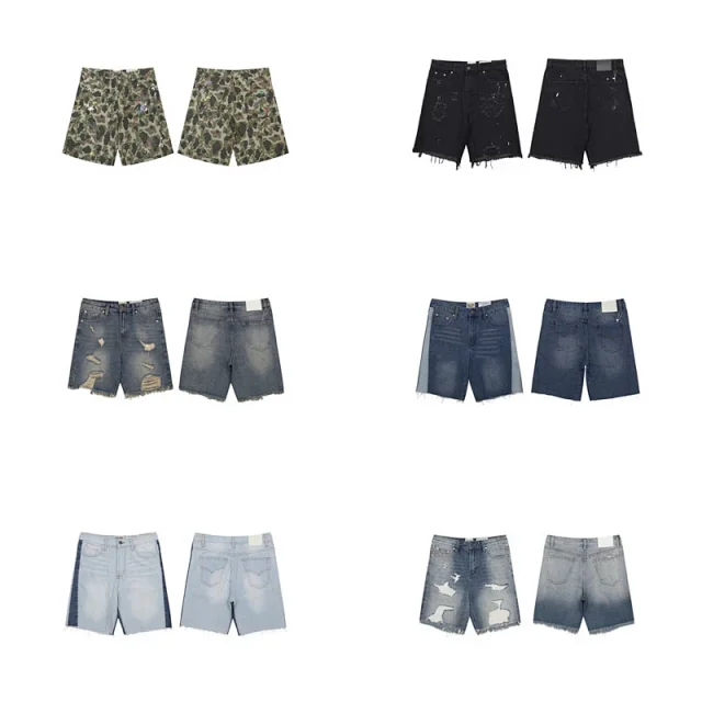 Gallery Dept. Shorts Distressed raw-hem denim product detail image 1