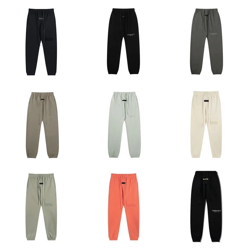 Essentials Black Elastic Waist Sweatpants