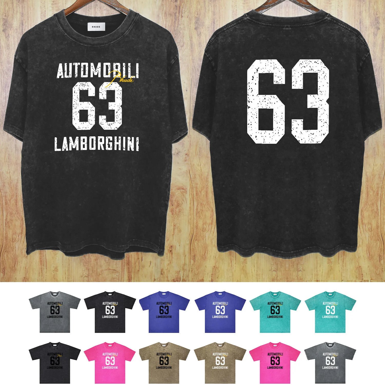 Rhude Black Oversized T-Shirt