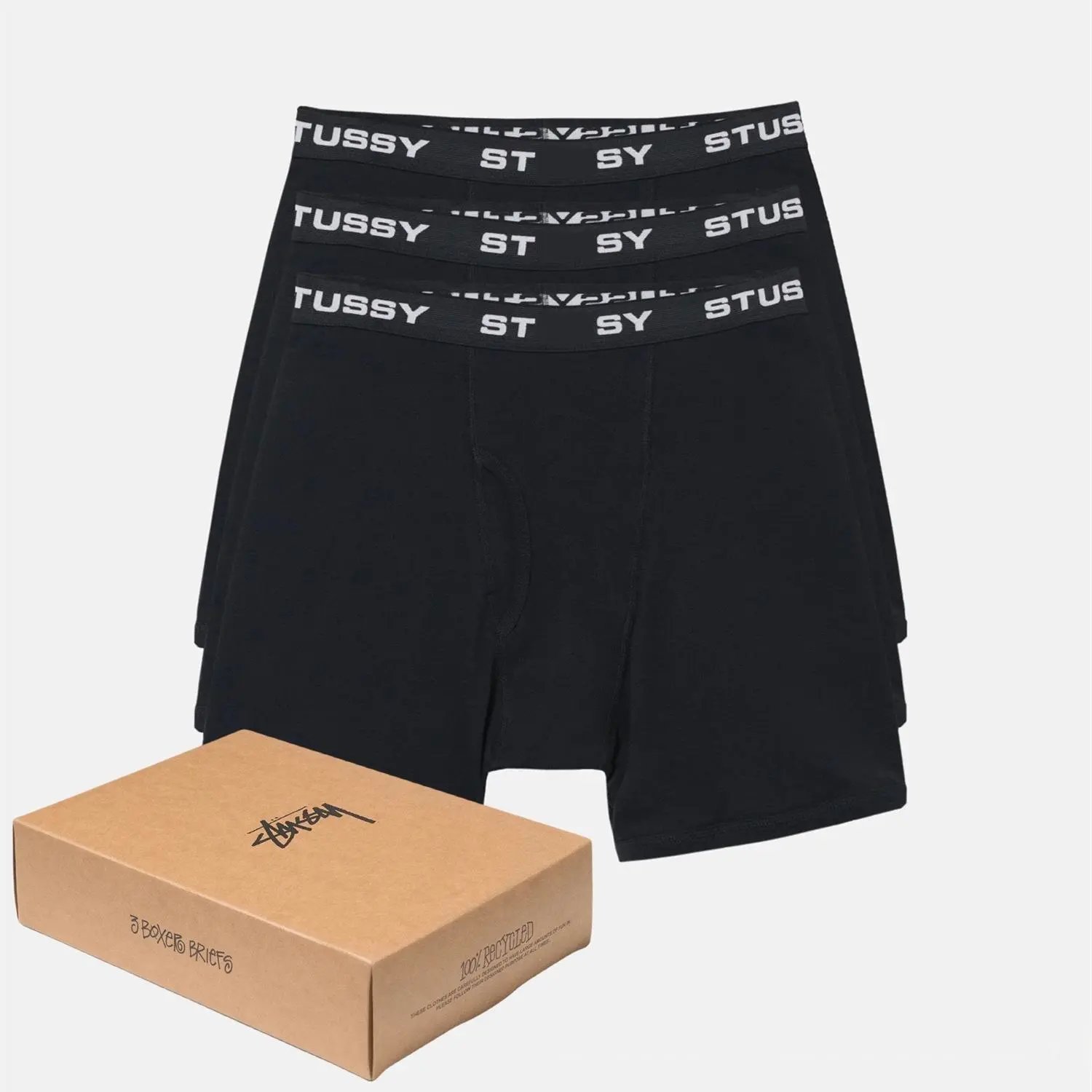 Stüssy Underwear 3-Pack Boxer Briefs — 1