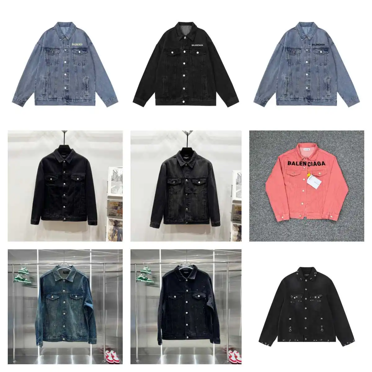 1to1reps Jackets fashion reps product B1alenciaga Black De