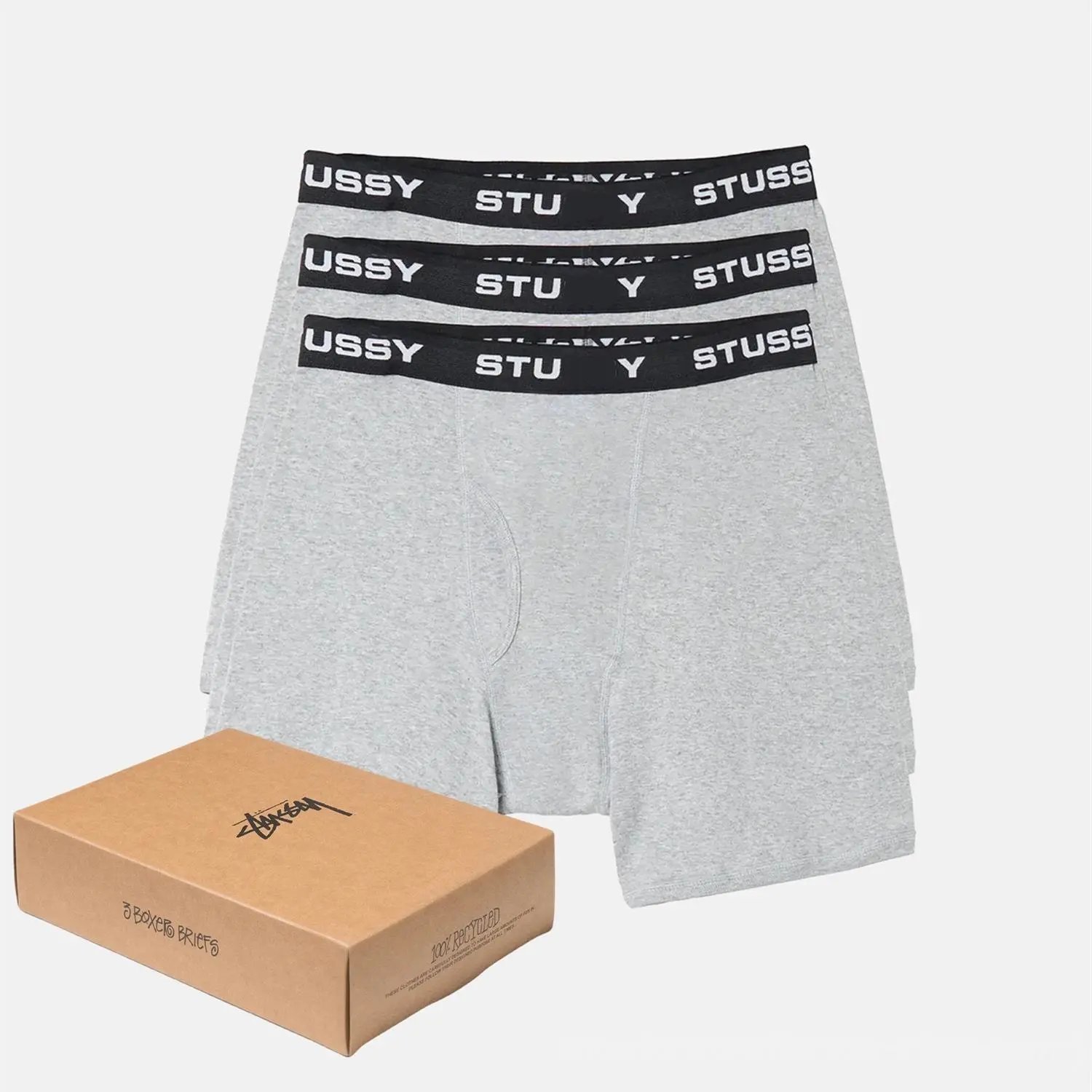 Stüssy Underwear 3-Pack Boxer Briefs — 3