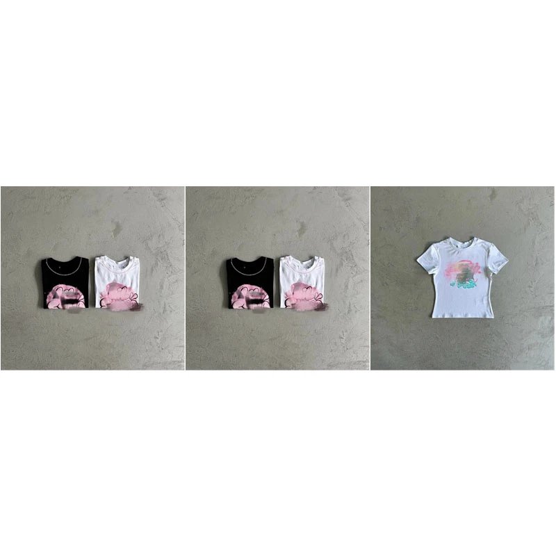 Pink Cloud Graphic T-Shirts [3