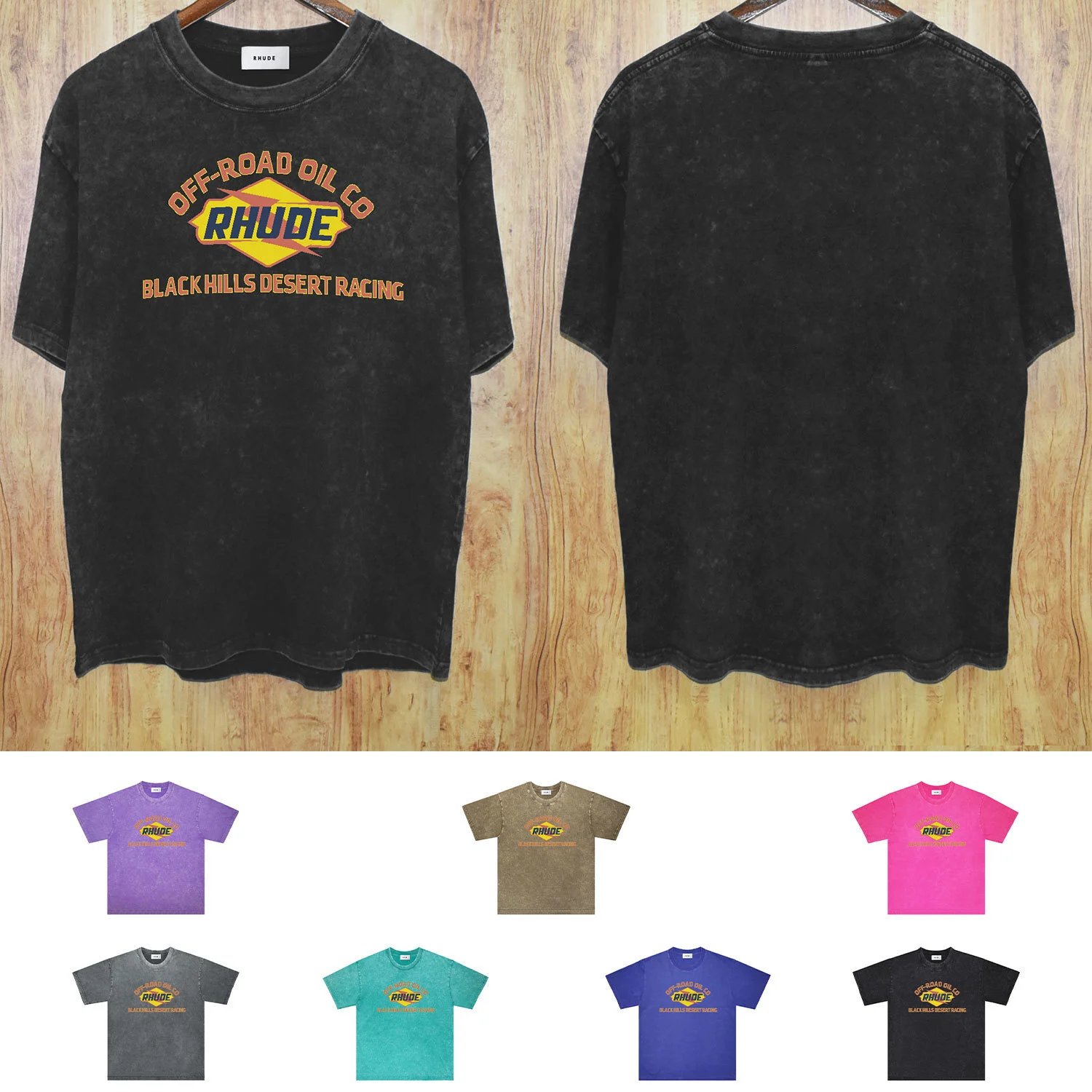 Rhude Black Oversized T-Shirt