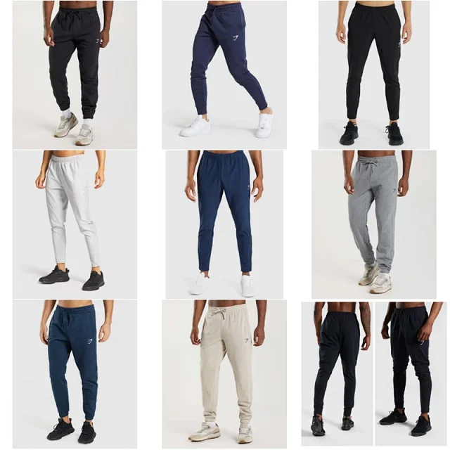 Gymshark Trousers Tapered jogger with elasticated drawstring waist and cuffed ankles product detail image 1