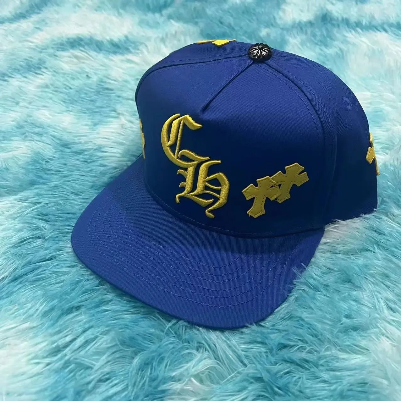 Chrome Hearts Hats Embroidered CH Cross Baseball Cap — 4