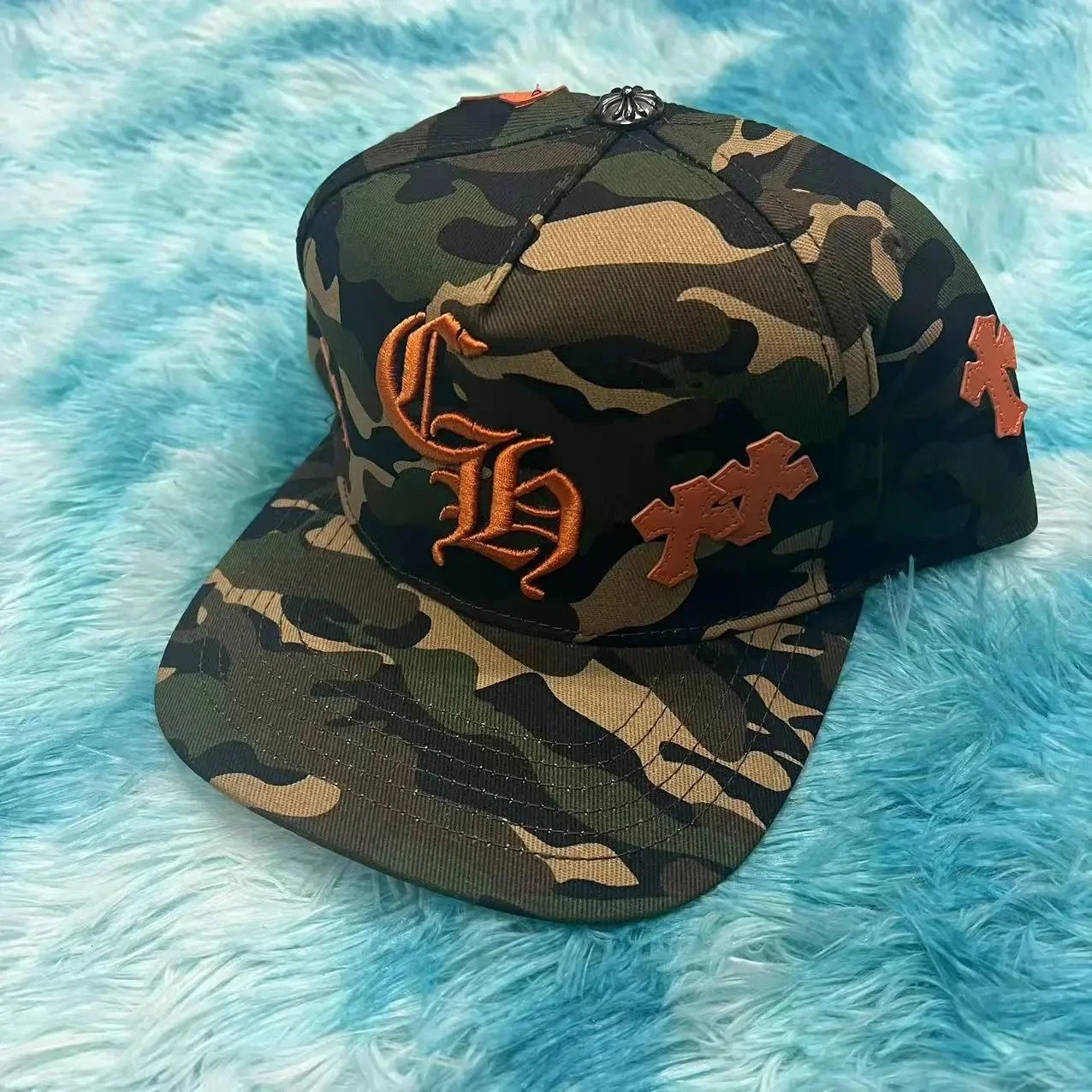 Chrome Hearts Hats Embroidered CH Cross Baseball Cap — 5