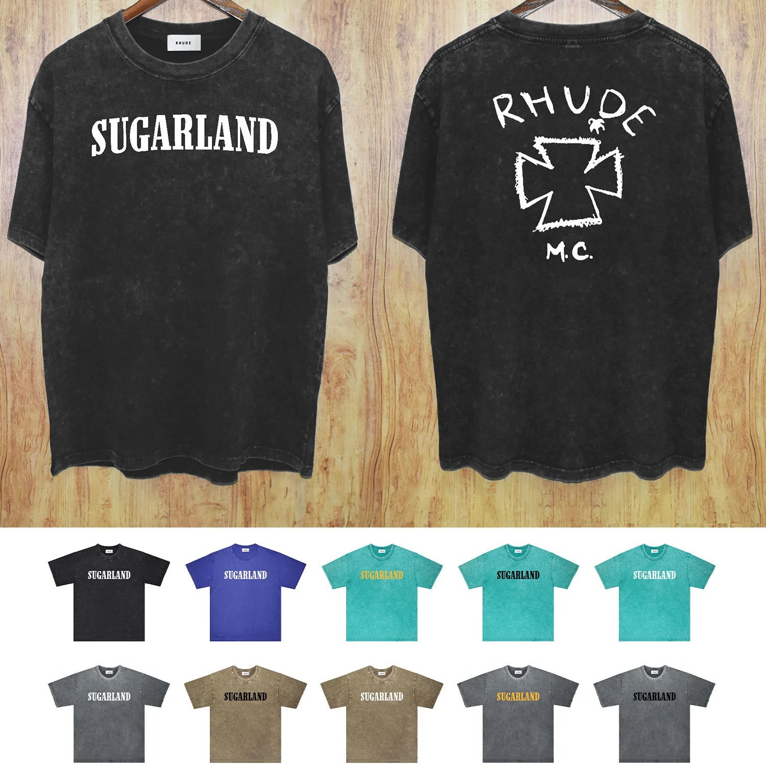 Rhude Sugarland Black T-Shirt