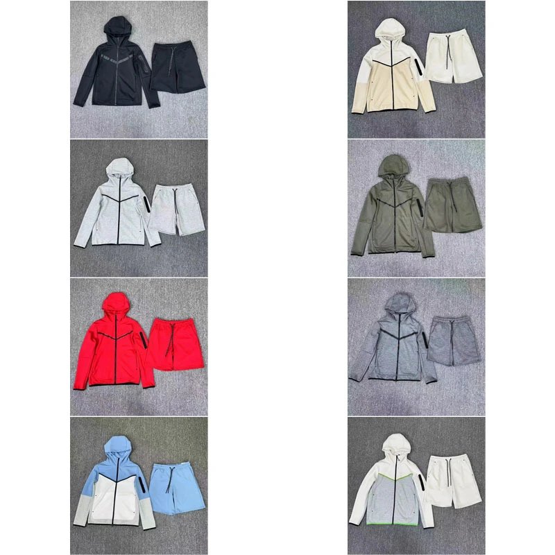 Nike Sportswear Tech Fleece Hoodie Shorts Set