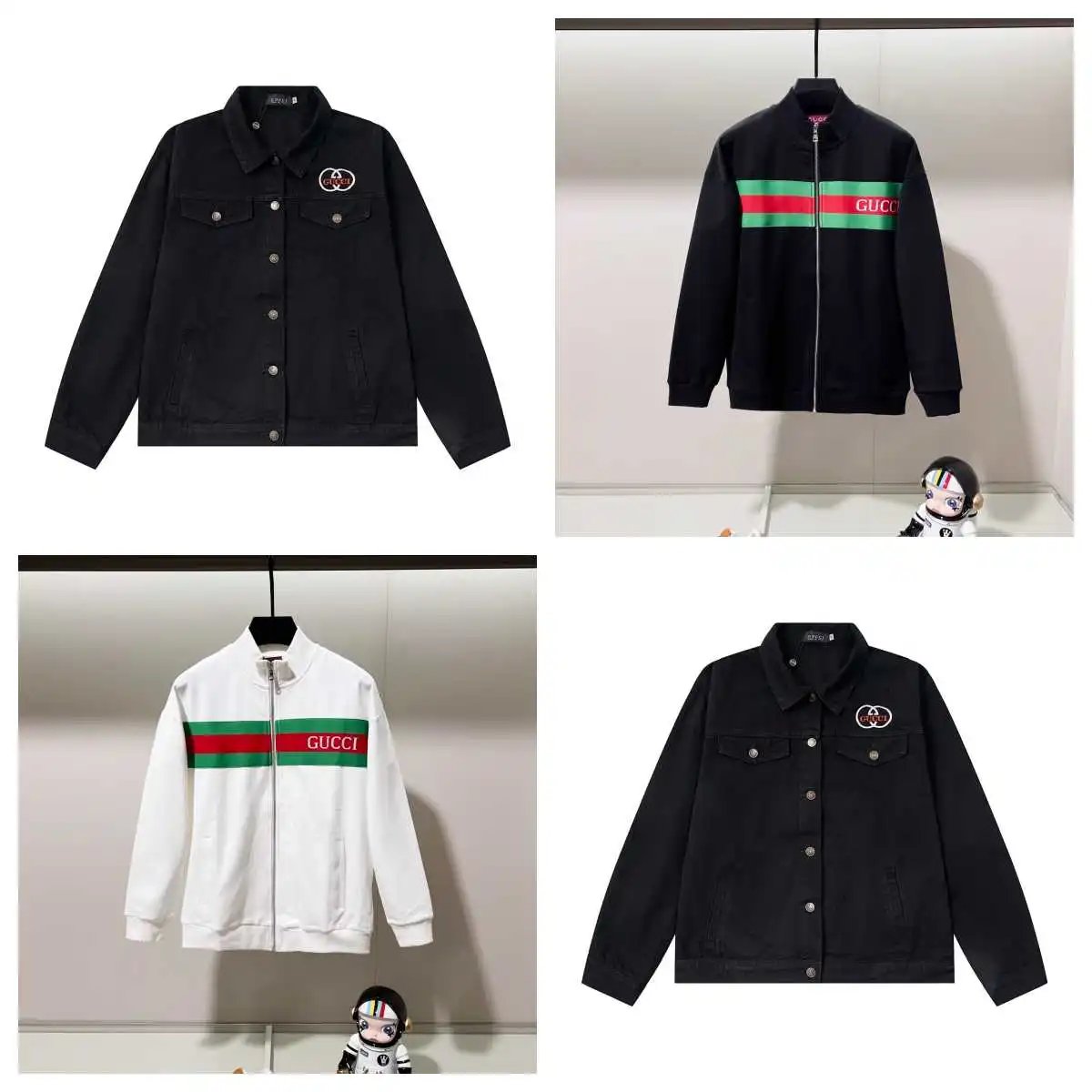 Gucci GG Patch Denim and Web S