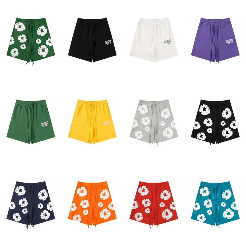 Floral Print Drawstring Shorts