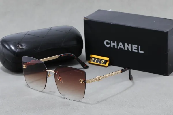 Chanel Square Frame Gradient Brown Sunglasses - 1