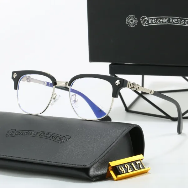 Chrome Hearts 9217 Black Acetate Optical Glasses Eyewear - 1