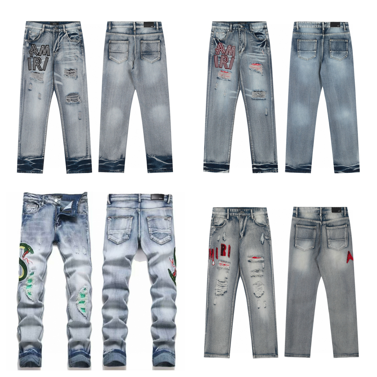 Amiri Distressed Denim Jeans [