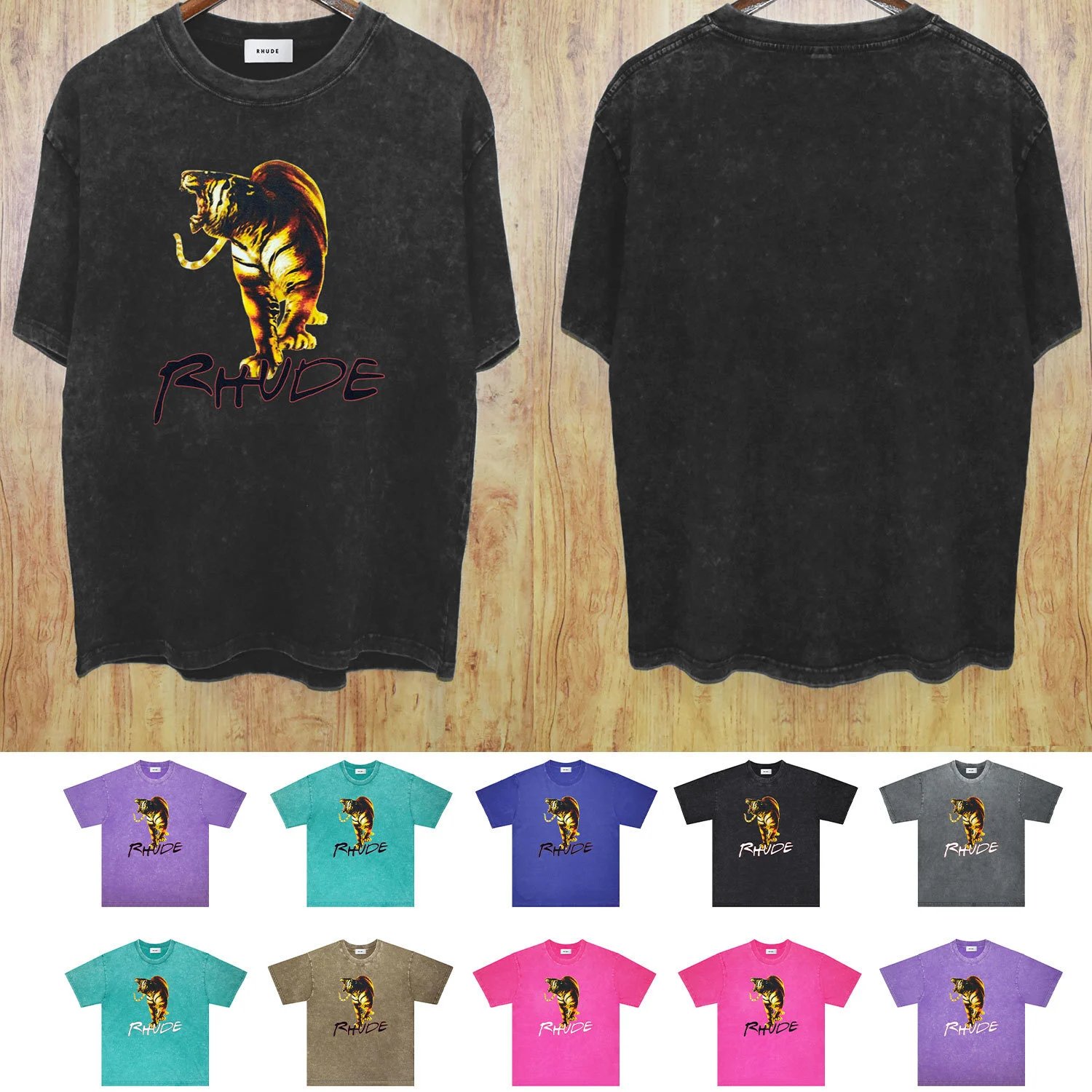 Rhude Tiger Print T-Shirt