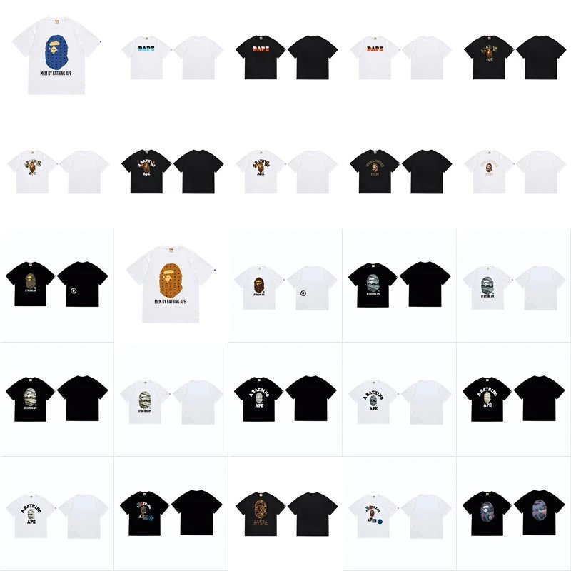 BAPE Flame Ape Head Men Tee