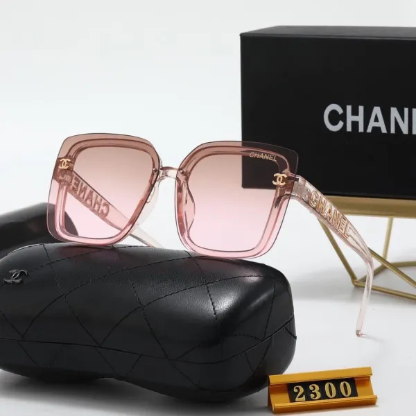 Chanel Square Frame Gradient Pink Sunglasses - 1