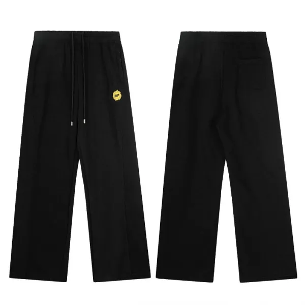 Philipp Plein PP Logo Embroidered Black Sweatpants - 1