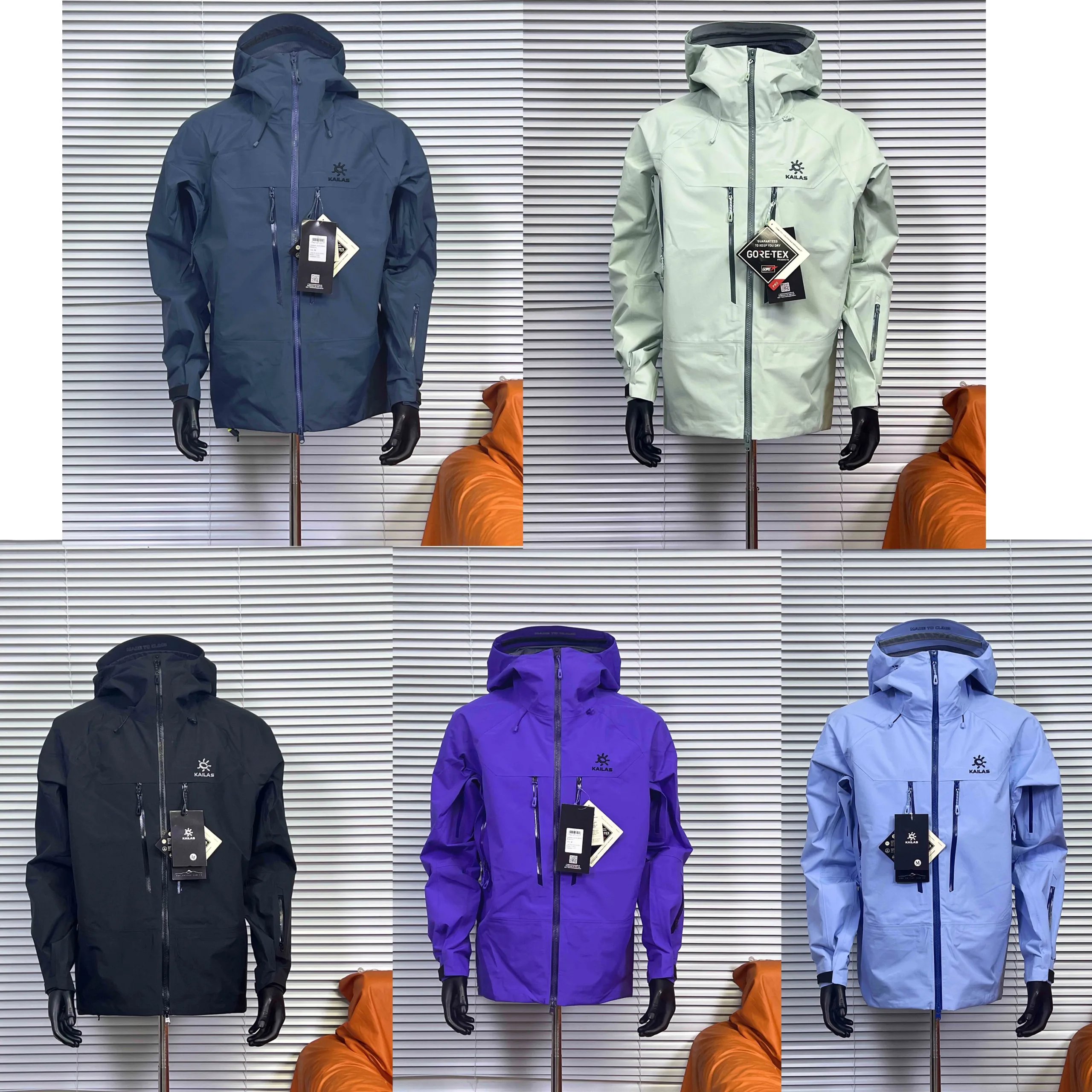 Kalab Blue Waterproof Hooded Jacket
