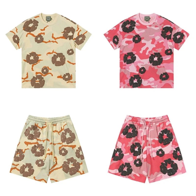 Floral Camo T-Shirt/Shorts Set