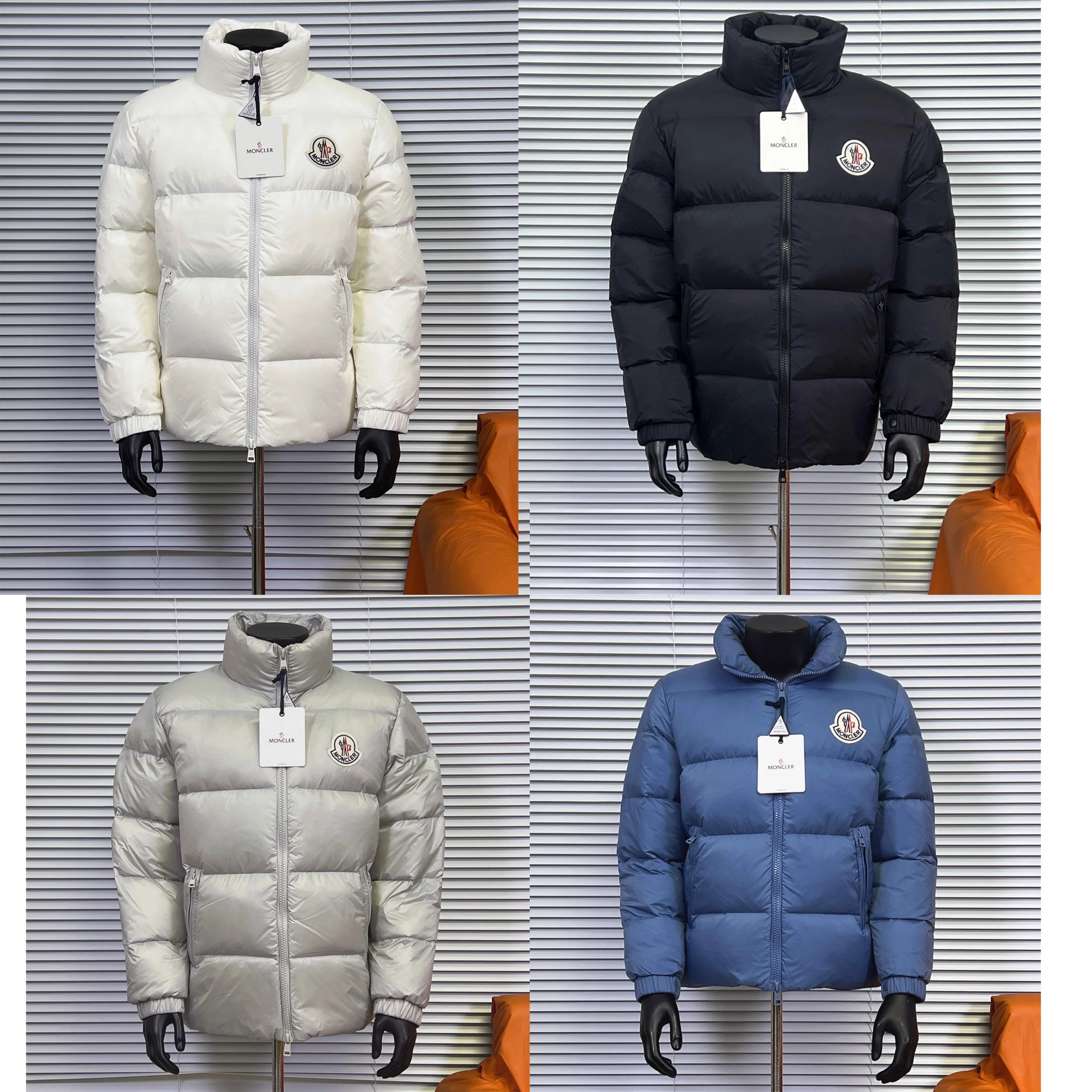 Moncler White Puffer Jacket, Moncler Black Puffer Jacket, Moncler Silver Puffer Jacket, Moncler Blue Puffer Jacket