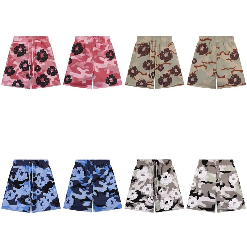 Camouflage Floral Print Shorts