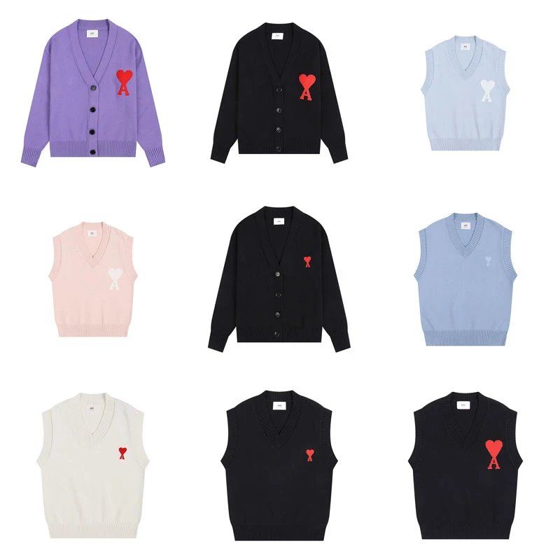 Ami Paris Heart Cardigan & Ves