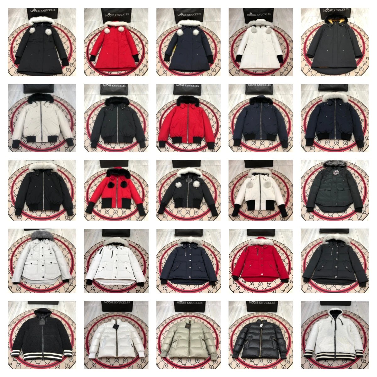 Moose Knuckles Black Fur Collar Winter Jacket