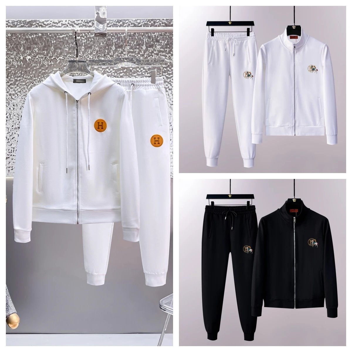 Hermès White Hoodie and Pants 