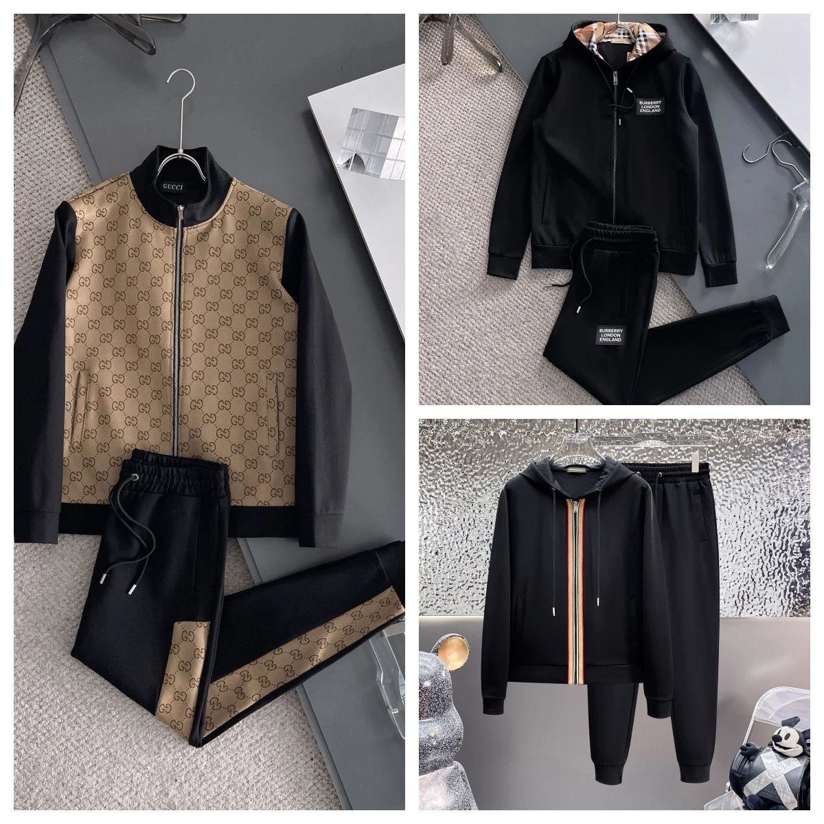 Gucci Beige and Black Track Su