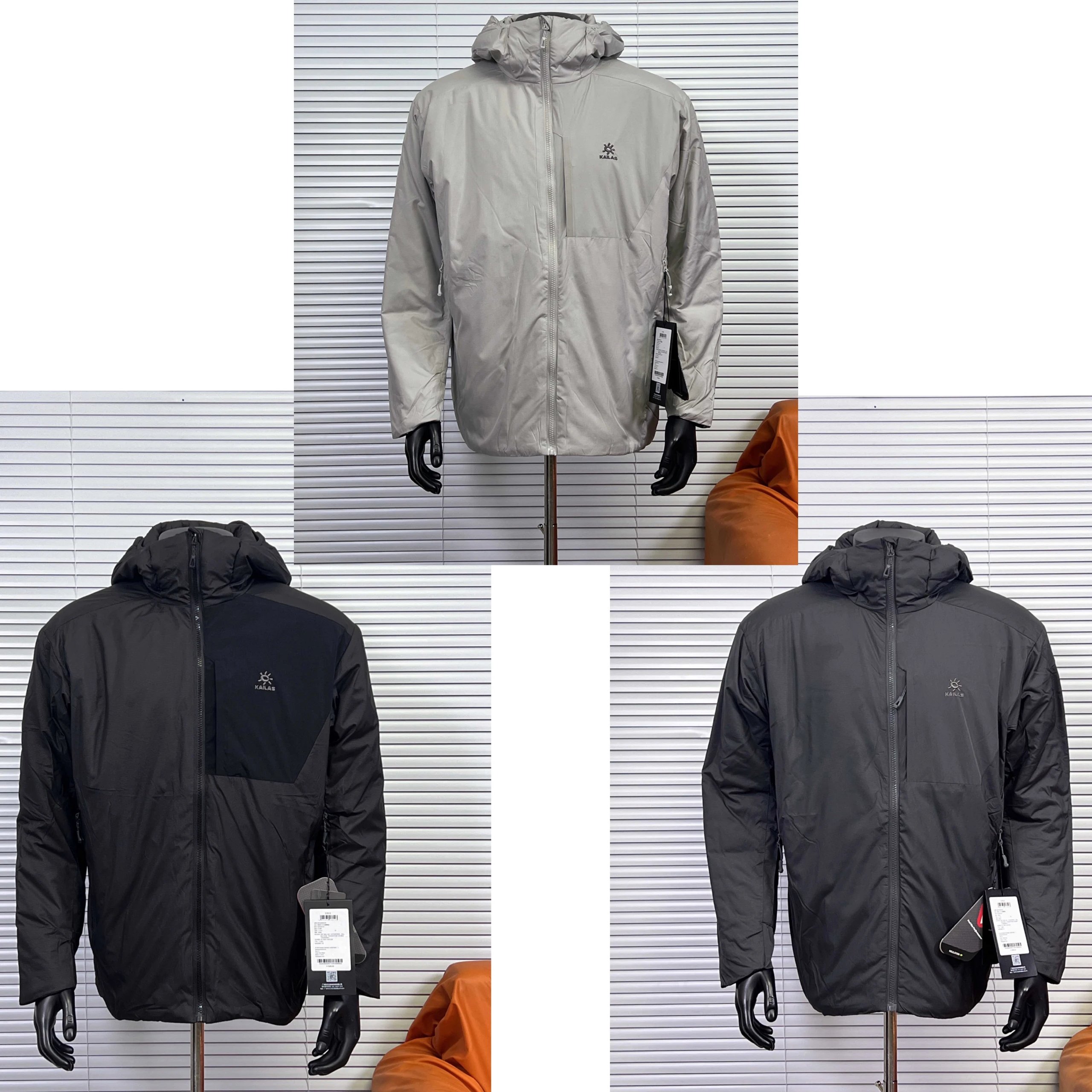 Kalea Grey Hooded Insulated Jacket