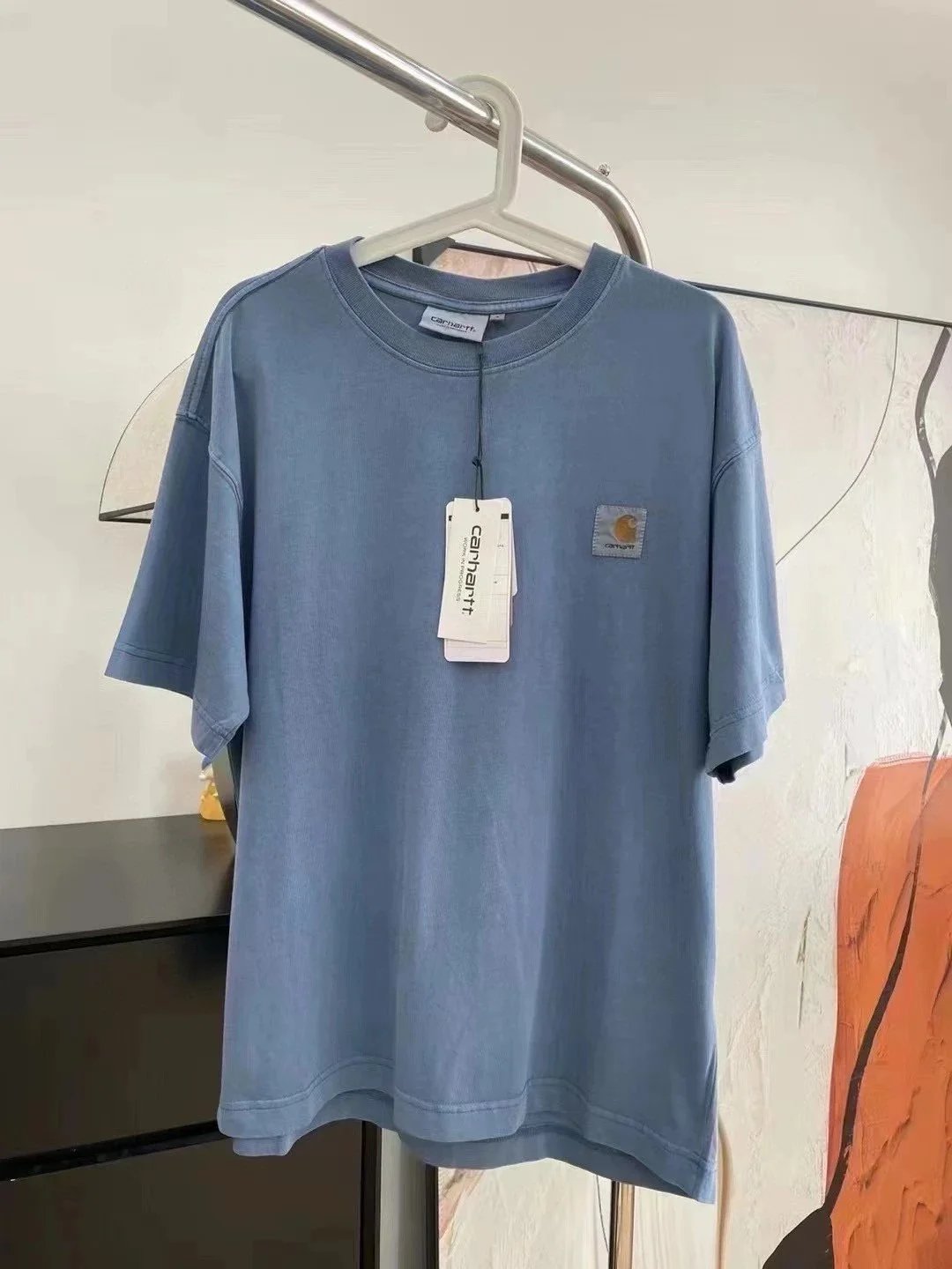 Carhartt T-Shirts Work In Progress varsity logo print — 10