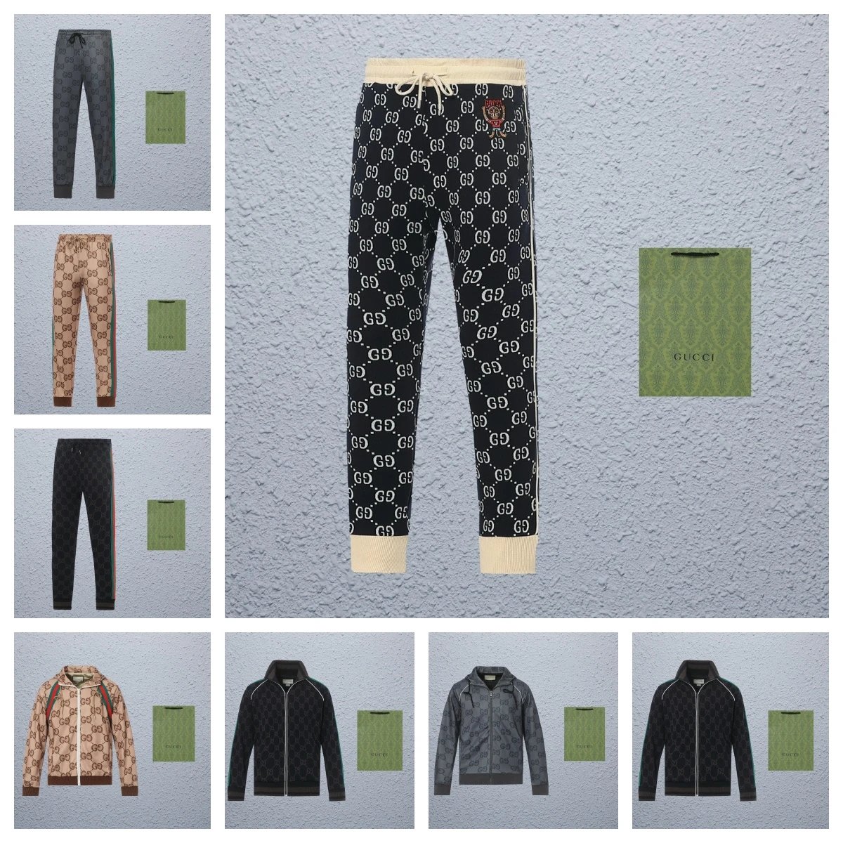 Gucci Black Monogram Jogger Pa