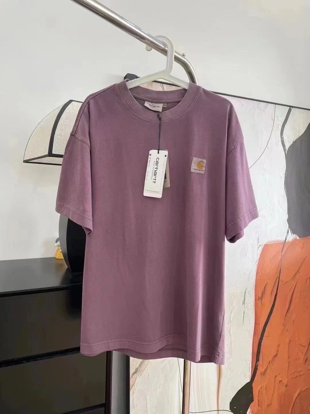 Carhartt T-Shirts Work In Progress varsity logo print — 9